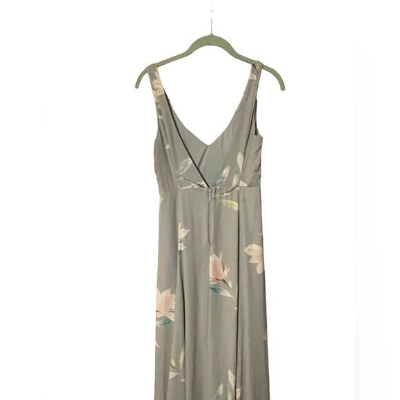 Show Me Your Mumu NEW Size XXS  Kendall Chiffon V Neck Maxi Bridesmaid Dress - Picture 10 of 12
